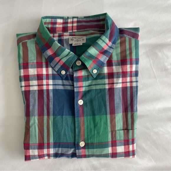 J. Crew Other - J. Crew "Summer Plaid" 100% Cotton Multicolor Button Down Shirt XL